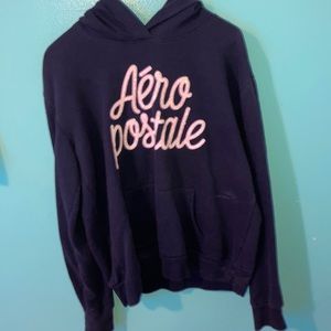 dark blue aeropostale hoodie